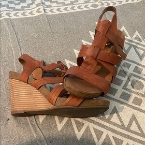Franco Sarto Tan Wedge Sandals